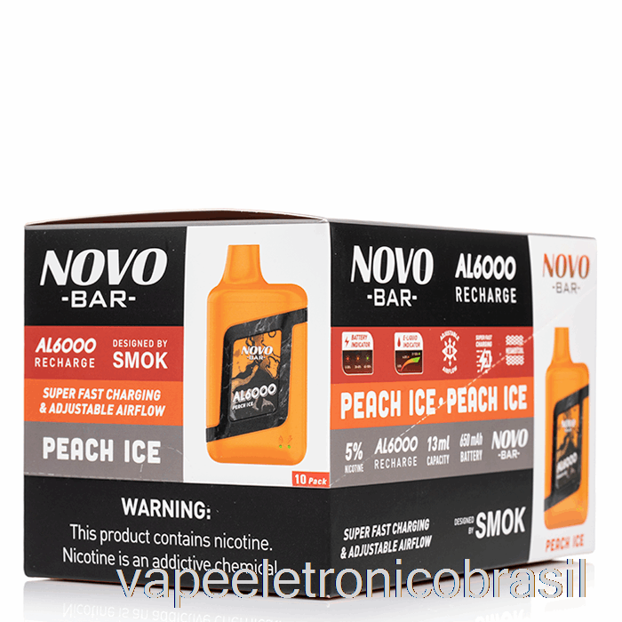 Vape Vaporesso [pacote Com 10] Smok Novo Bar Al6000 Descartável
